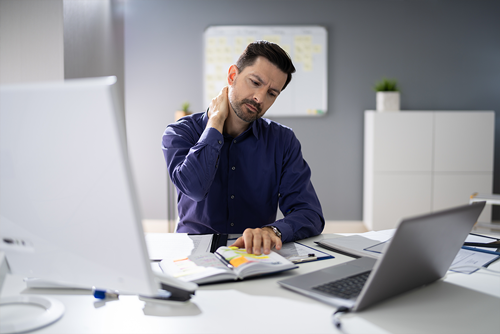 Neck pain at the desk